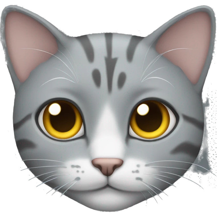 gray cat  emoji