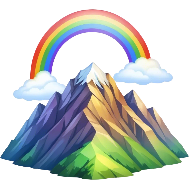 arcoiris en montaña emoji