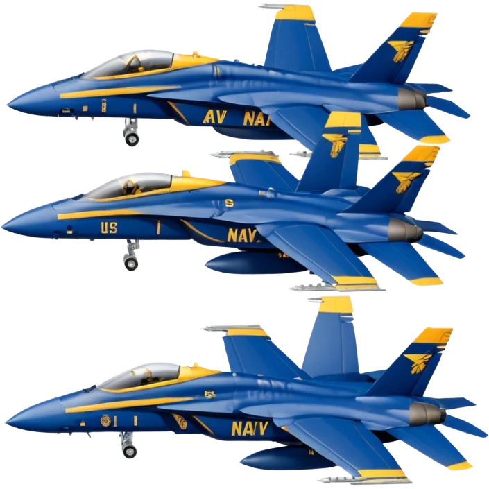 four US Navy Blue Angels f/a-18s emoji