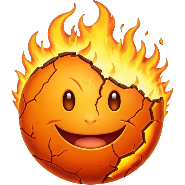 burning planet emoji