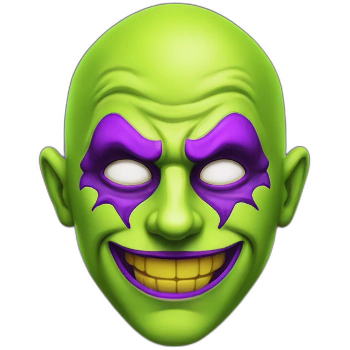 lemon-green-and-purple-neon-joker emoji