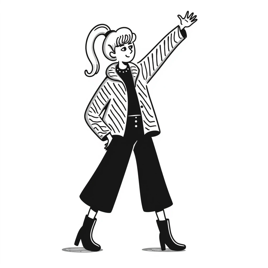 Sabrina Carpenter performing on Short n' Sweet tour, blonde hair, chic outfit emoji