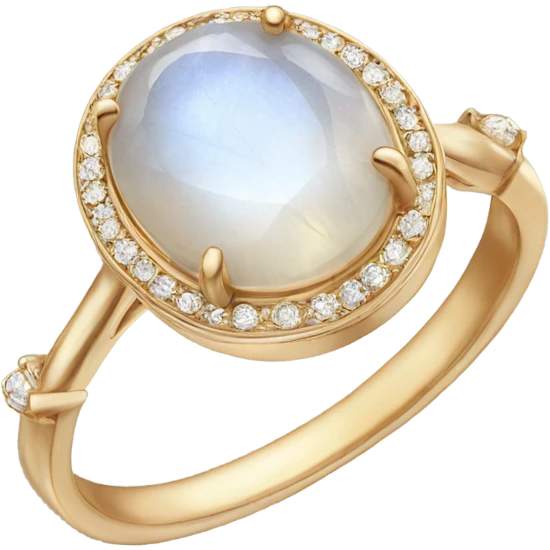 moonstone engagement ring emoji