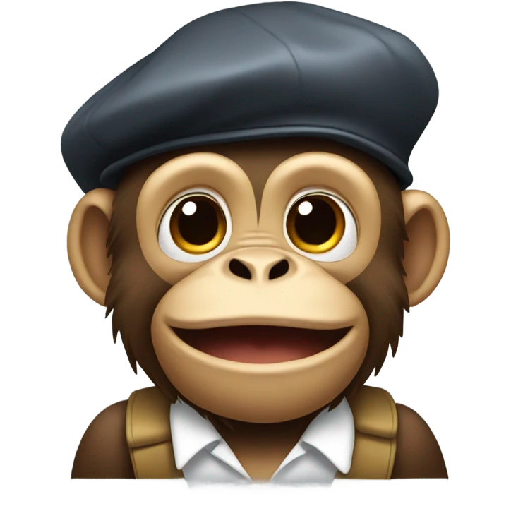 Monkey with beret emoji