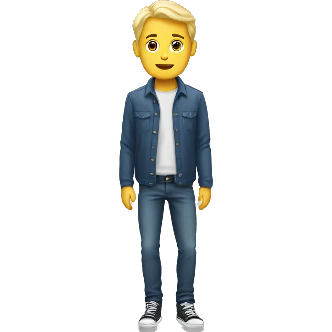 Blonde man with 2 fake legs emoji