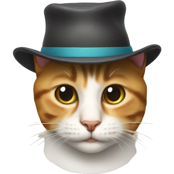 Cat with a hat  emoji