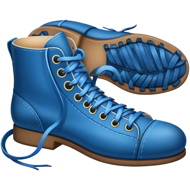 Blue shoe emoji