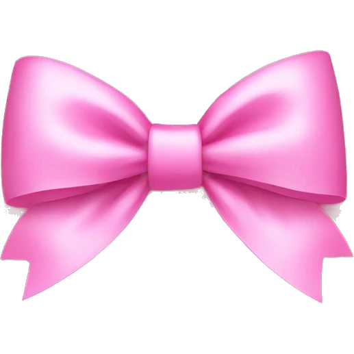pink bow emoji