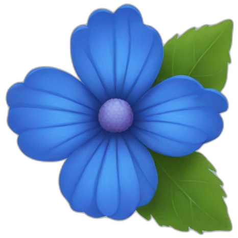Blue flower emoji