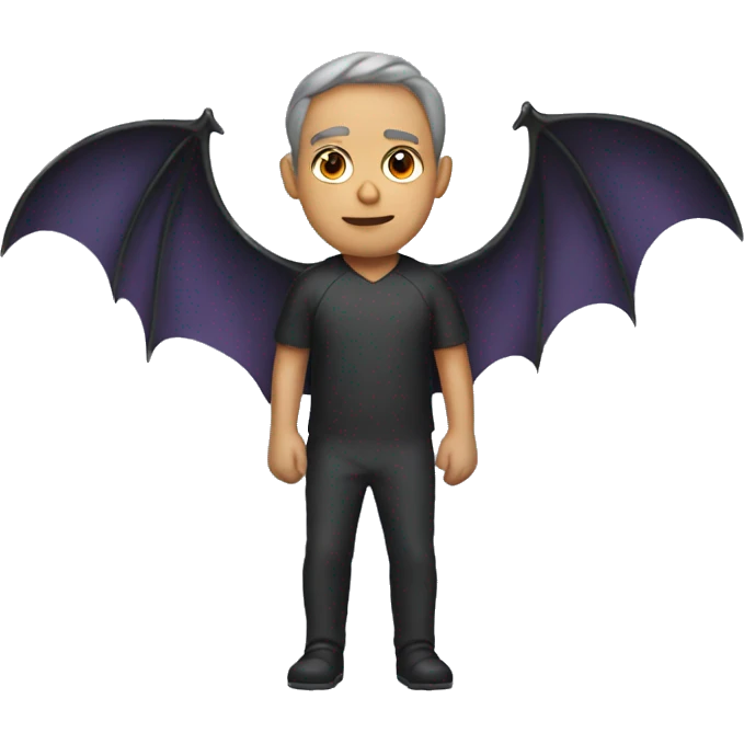 man with bat wings emoji