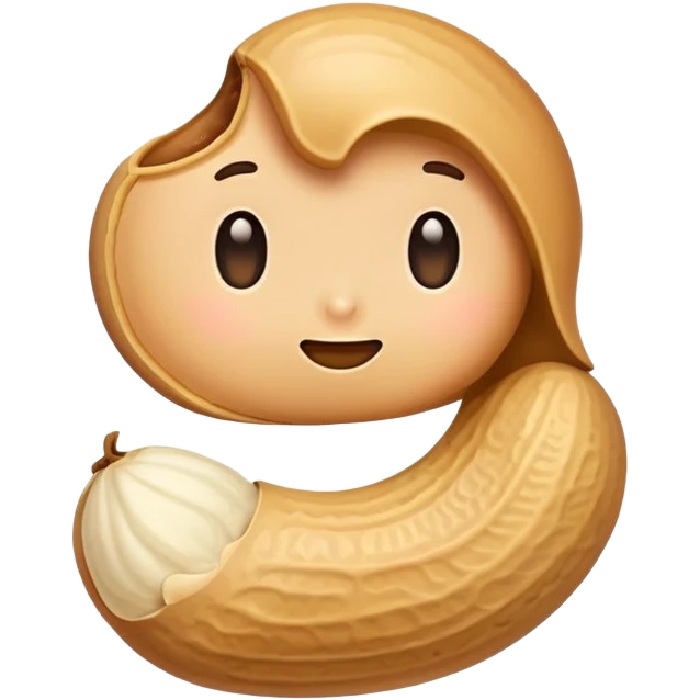 cute peanut emoji