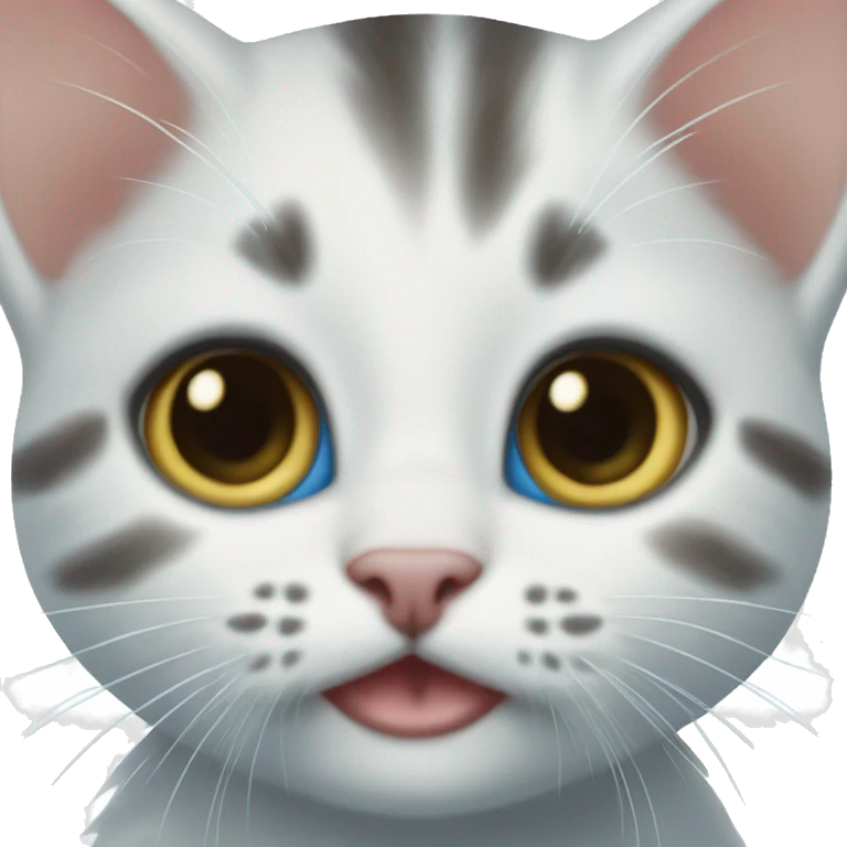 Bambino kitten blue eyes  emoji