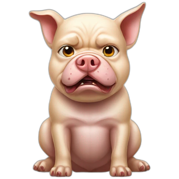 Angry putin doggy pig emoji
