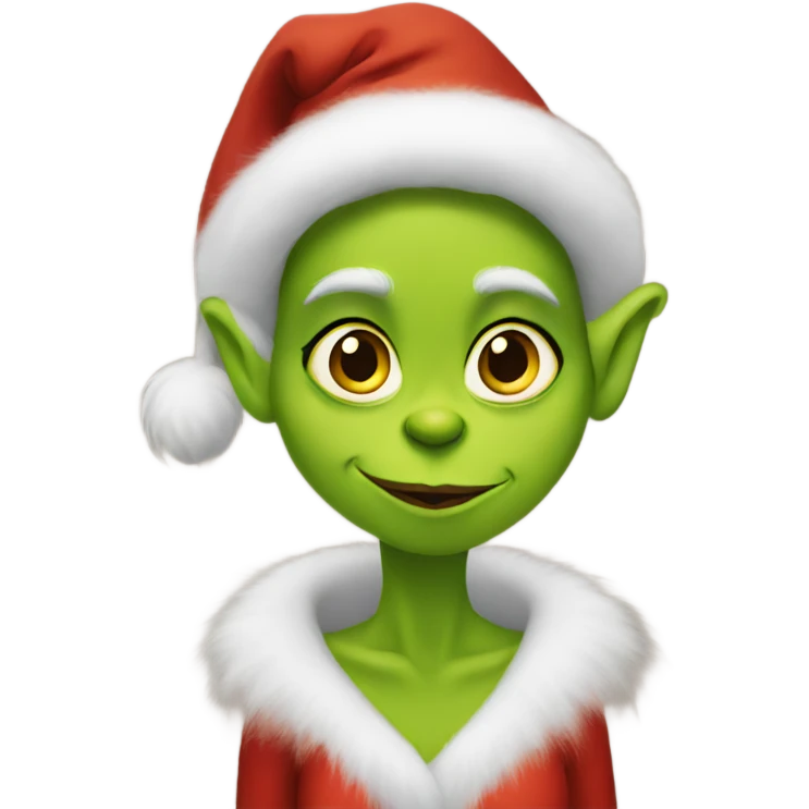 grinch as a traditional wife emoji