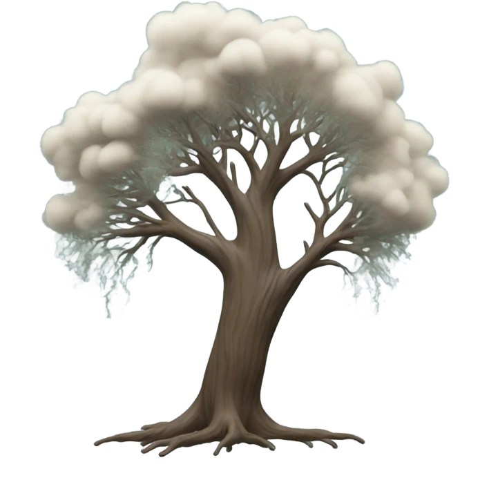 Smoking tree emoji