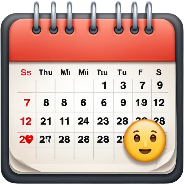 It’s On the calendar!  emoji