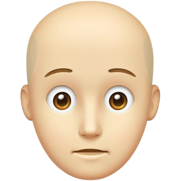Flat head emoji
