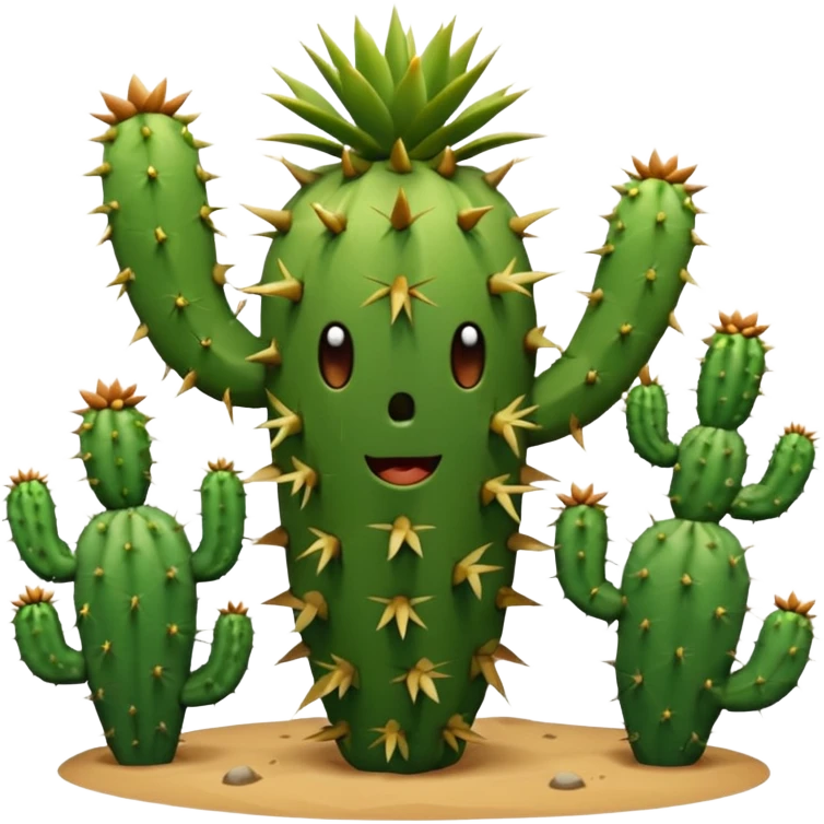 Dancing cactus emoji