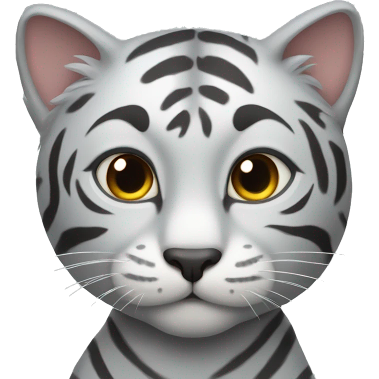 Grey tiger cat emoji