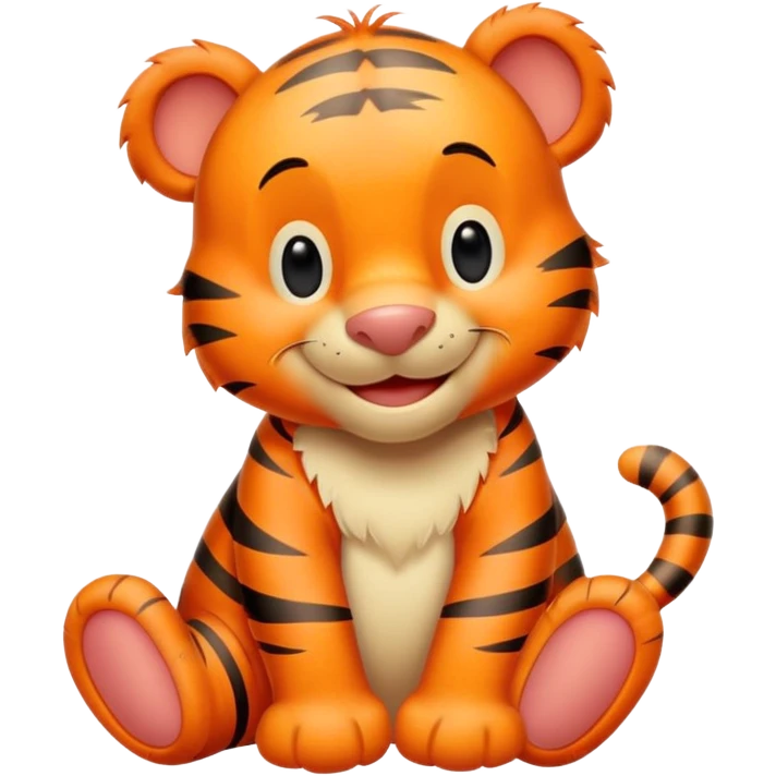 classic Tigger from Winnie the Pooh, cheerful and energetic emoji