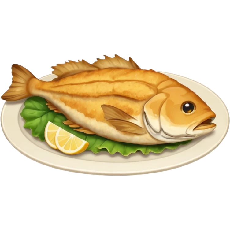 dishes with catfish emoji