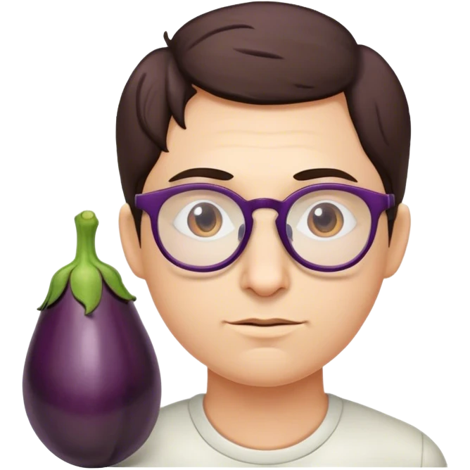 Eggplant that has veins and is Harry at the base emoji