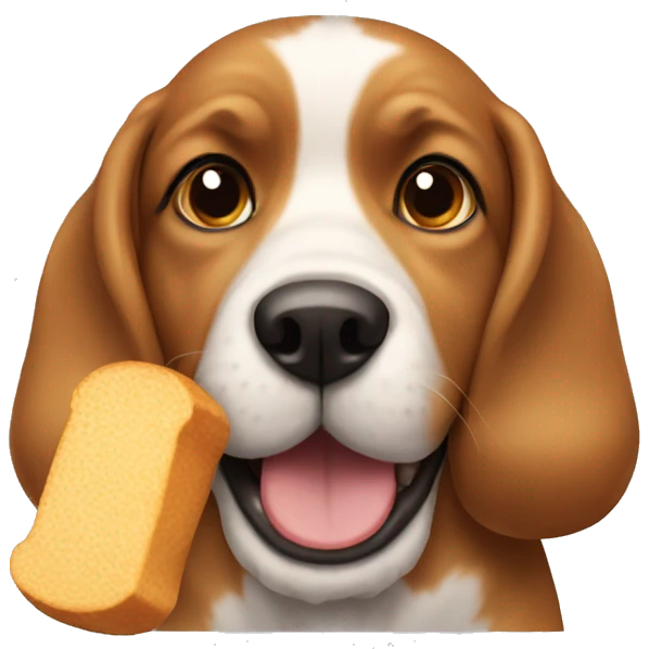 dog with food emoji