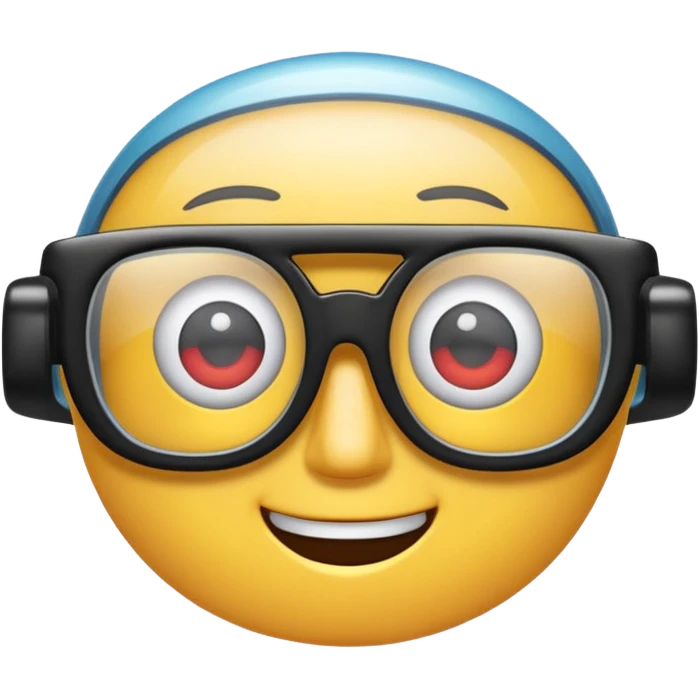 Create a high-quality 3D render that transforms the emojis 👓 into 3D objects. Pixar-style, 

 emoji