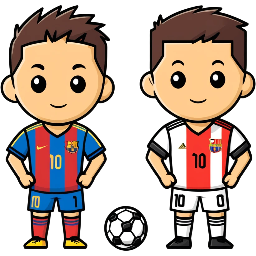 Messi and Ronaldo  emoji