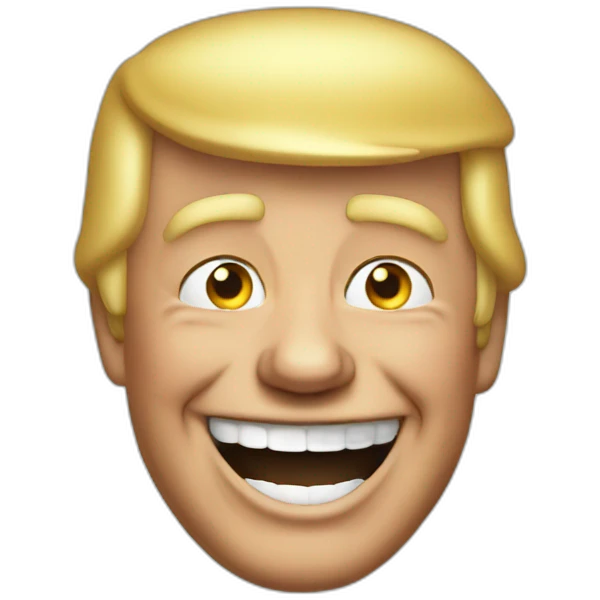 laughing trump emoji