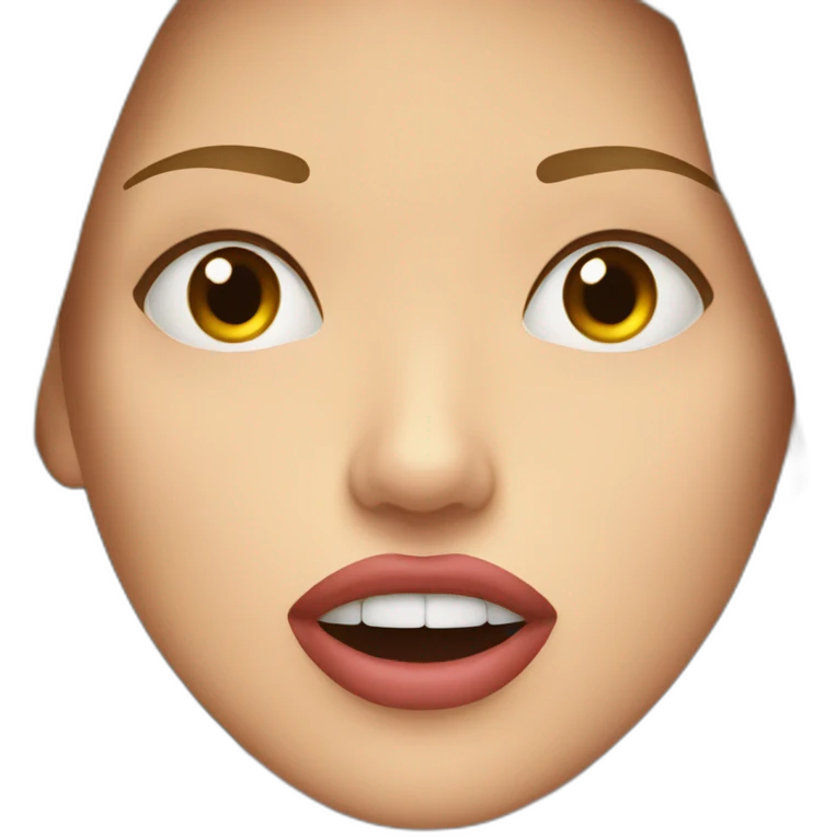 man mouth to female mouth breathinging emoji