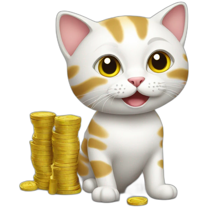cat with money emoji