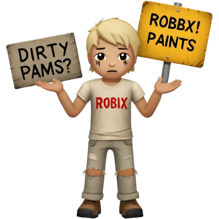 Roblox begger emoji