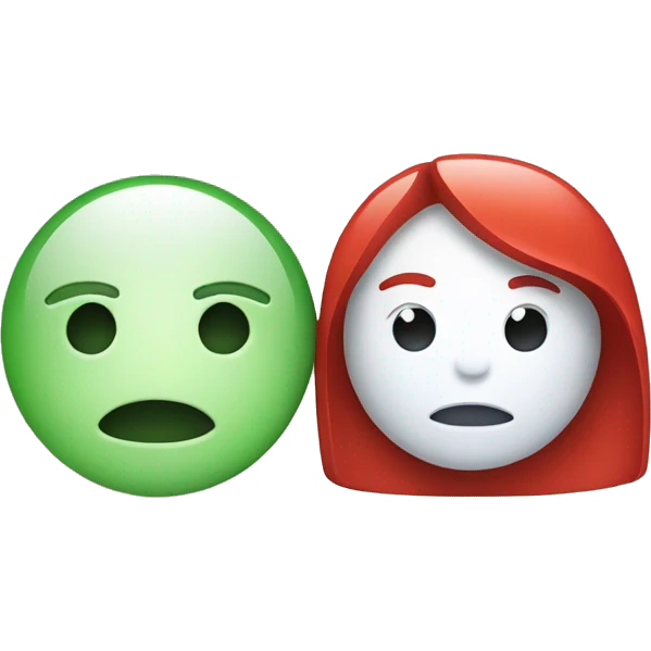 ios and android logo loving each others emoji