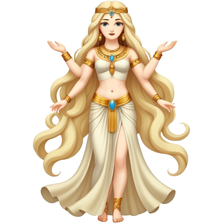 fullbody attractive goddess Inanna emoji