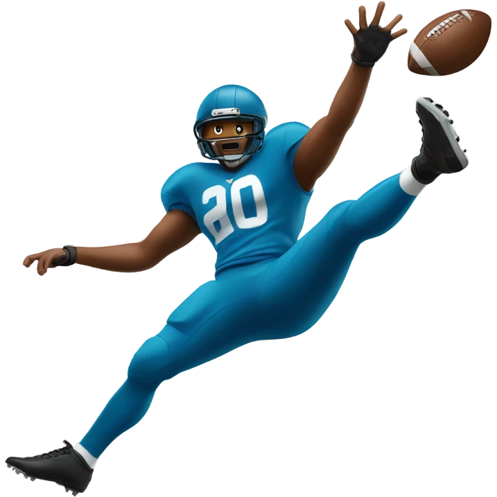 Football player spiking football emoji
