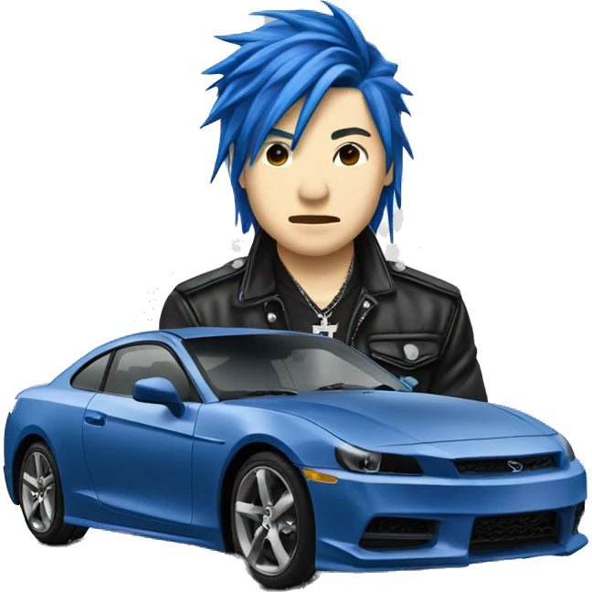 miyavi car, blue emoji