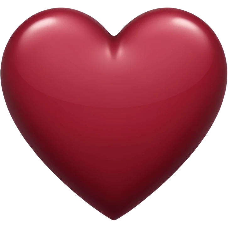 Maroon heart emoji