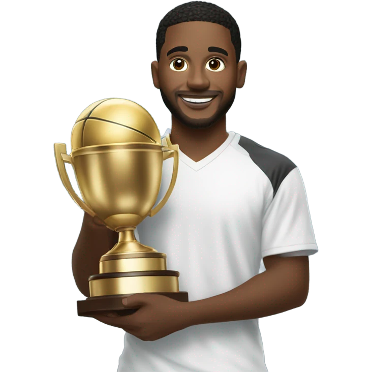 Jalen Milroe holding trophy emoji