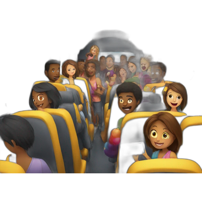 Party in bus emoji
