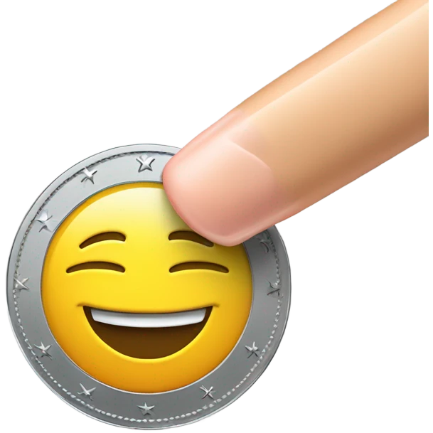A coin being pulled by a magnet, symbolizing attractive advertising. emoji