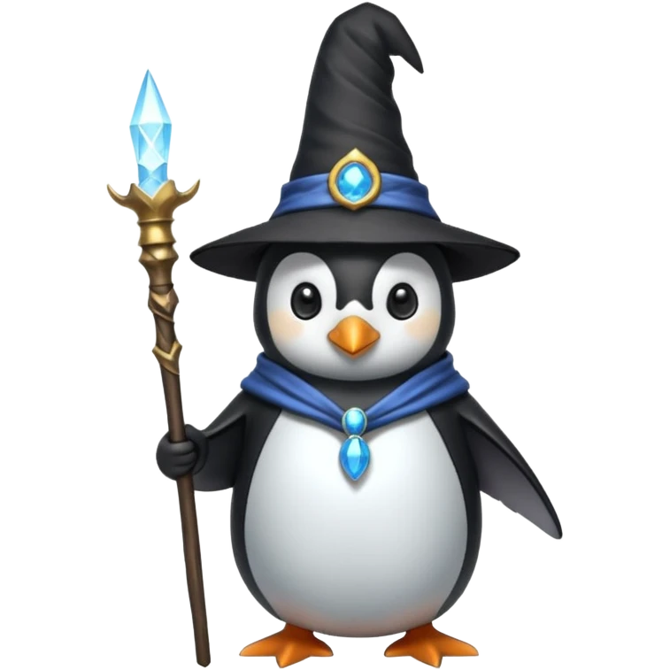 Penguin Wizard emoji