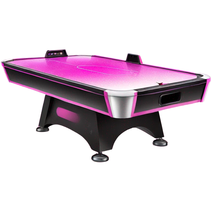 Pink ombre air hockey table with glitter  emoji