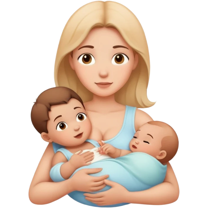 breastfeeding mother and baby emoji
