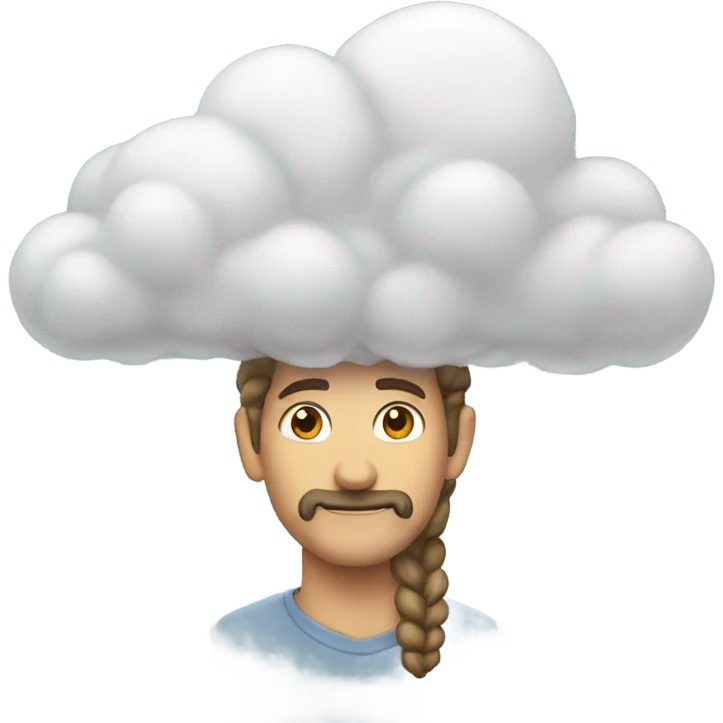 One long cloud  emoji