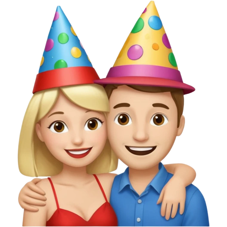 Couple hugs on photobooths emoji
