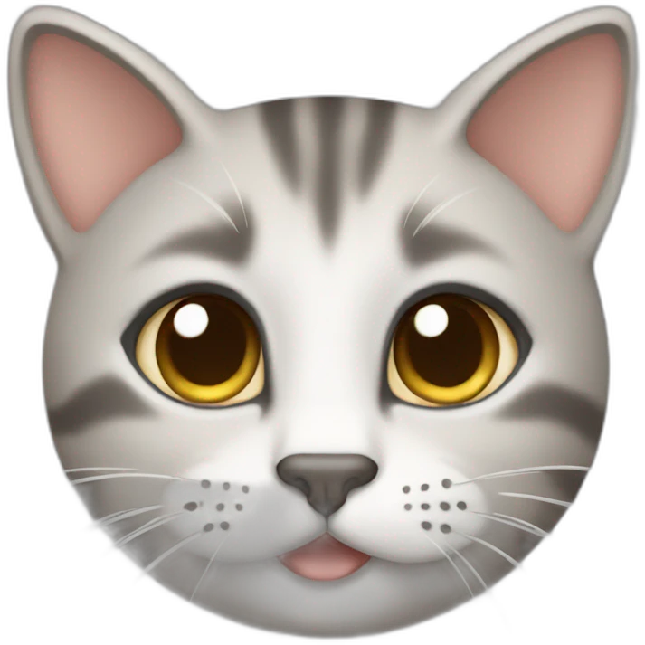 2 Ash colored cat playing emoji