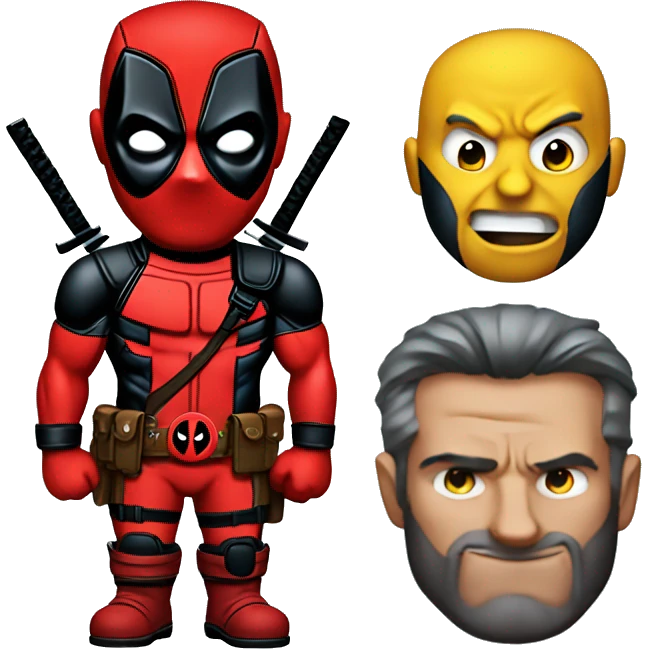 Deadpool with wolverine emoji  emoji