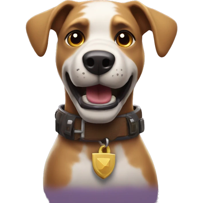 perro jugando fortnite emoji