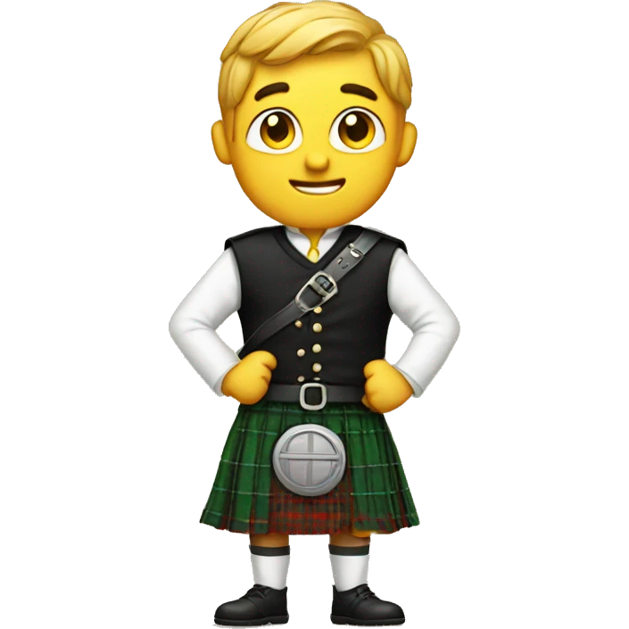 Emoji in a kilt emoji